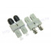 AD-TF-SM-50MM-DX ST母轉SC公50/125多模雙工轉接頭 光纖適配器 SC公-ST母雙芯多模公母轉接器 光纖耦合器法蘭 ST母轉SC公多模50-125雙工接頭